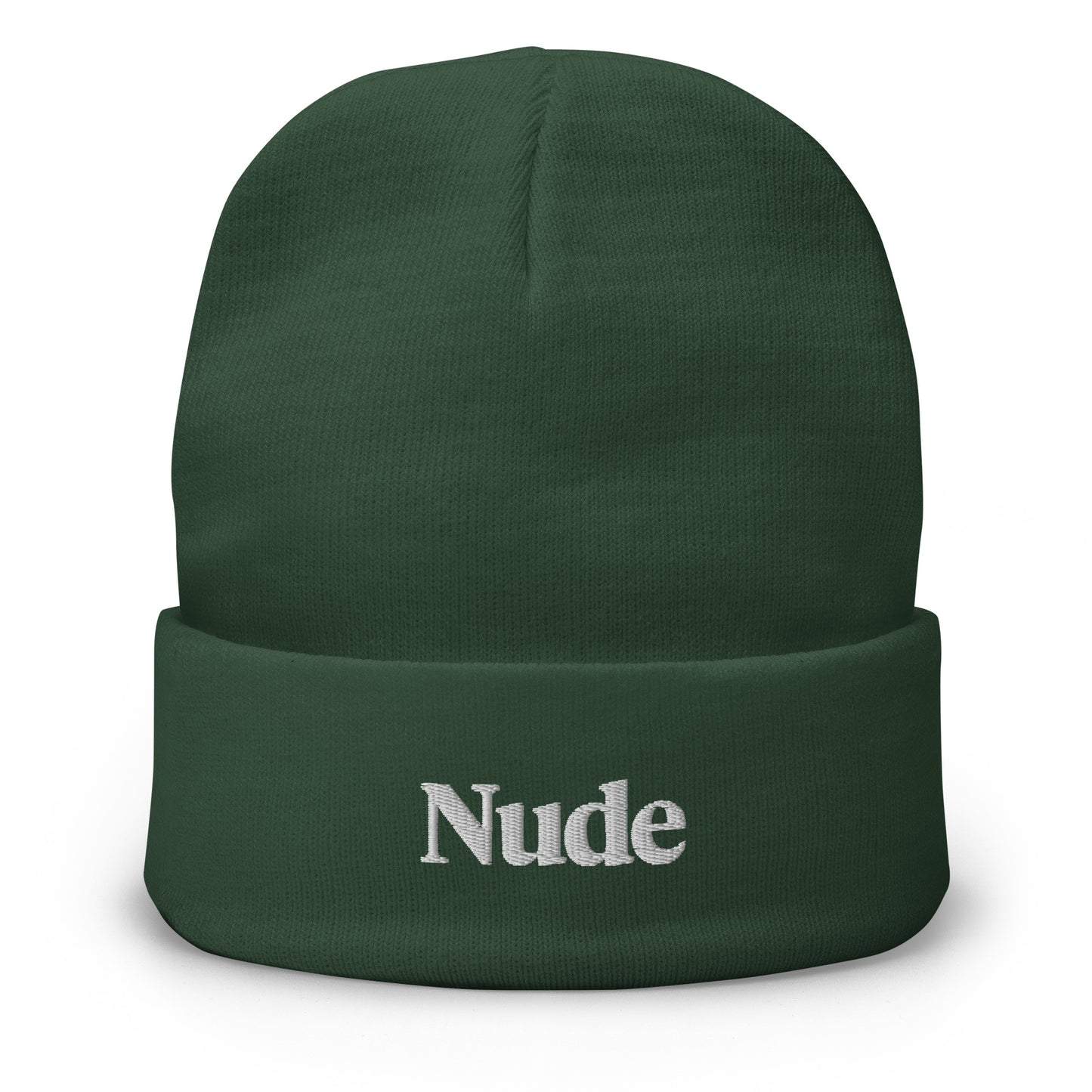 Nude - Embroidered Beanie